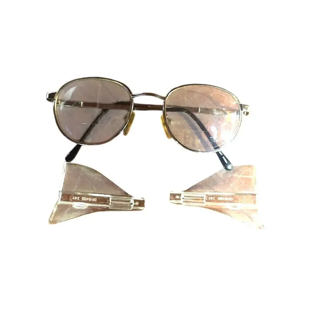 Vintage On-Guard Safety Eye Glasses Aviator w/ Side Shields OG Z87 097 140